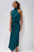 Vestido Longo Cetim Halter Neck