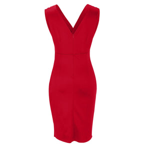Vestido Isa Justo Decote V e Fenda