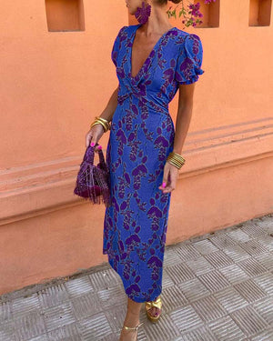 Larisa | Vestido elegante com mangas bufantes