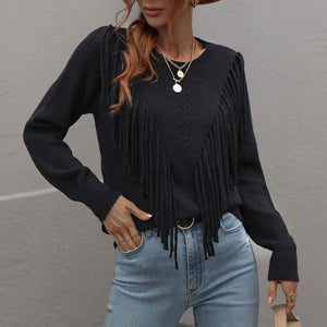 Camisola Houston em Malha Franjas
