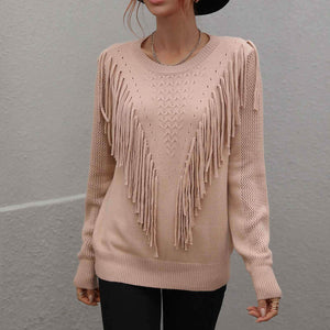Camisola Houston em Malha Franjas