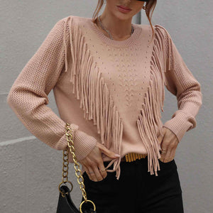 Camisola Houston em Malha Franjas