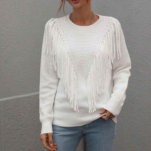 Camisola Houston em Malha Franjas
